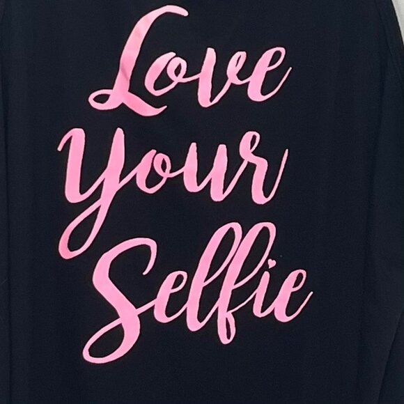 Disney Minnie Mouse Sleepwear Tank Top Womens XL Black Pink Selfie Summer - Picture 5 of 8